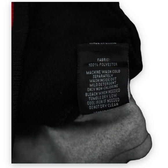 Akademiks Jacket Mens Large Black Red Color Block College‎ Y2K Streetwear - Picture 3 of 8